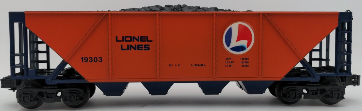 Lionel 6-19303 O Gauge Lionel Lines Quad Hopper with Coal Load EX/Box
