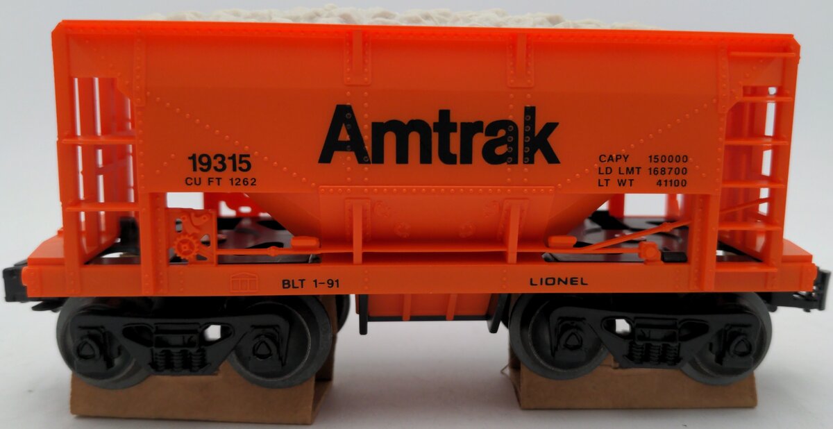Lionel 6-19315 O Gauge Amtrak Ore Car w/ Ore Load EX/Box