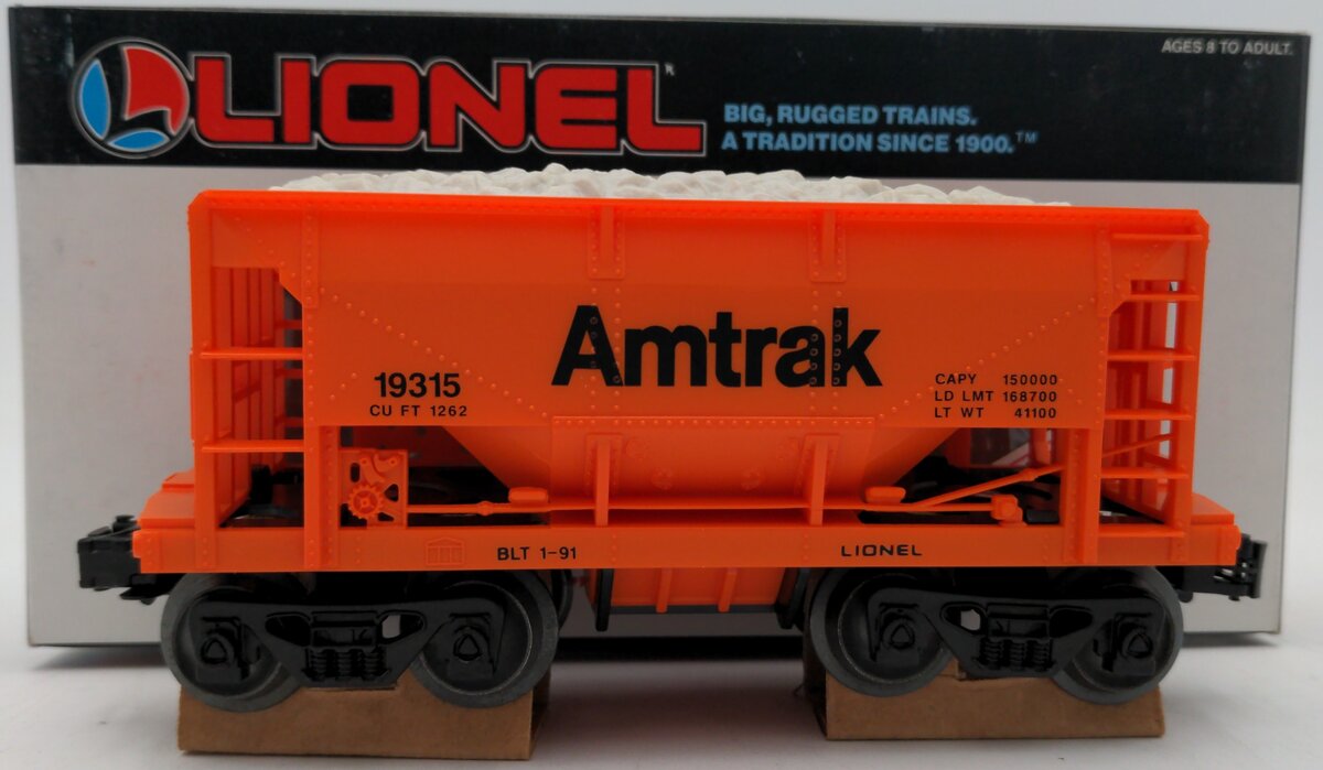 Lionel 6-19315 O Gauge Amtrak Ore Car w/ Ore Load EX/Box