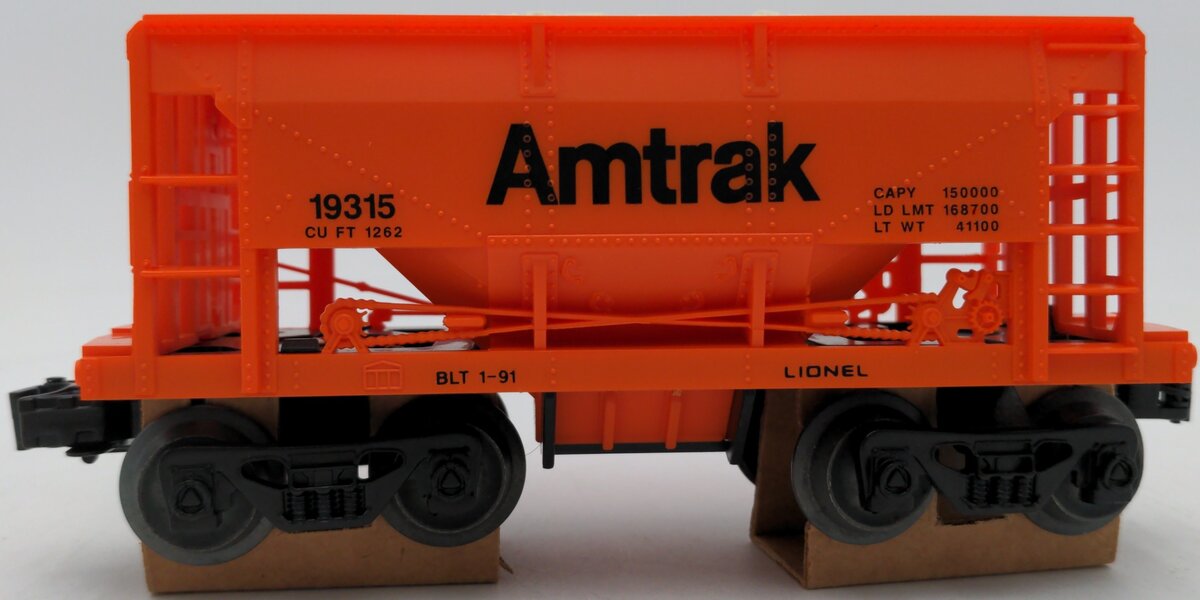 Lionel 6-19315 O Gauge Amtrak Ore Car w/ Ore Load EX/Box