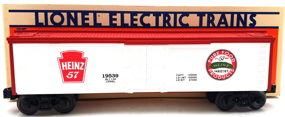 Lionel 6-19539 O Gauge Heinz Refrigerator Car #19539 EX/Box