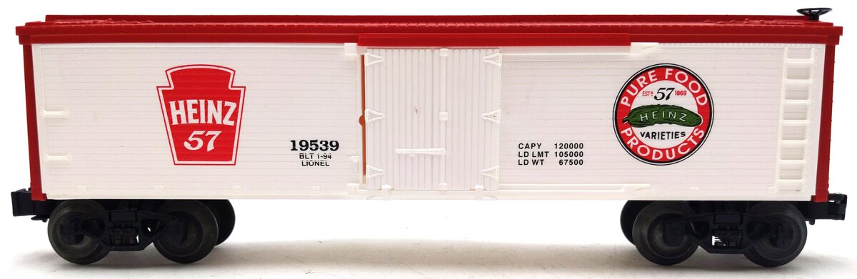 Lionel 6-19539 O Gauge Heinz Refrigerator Car #19539 EX/Box