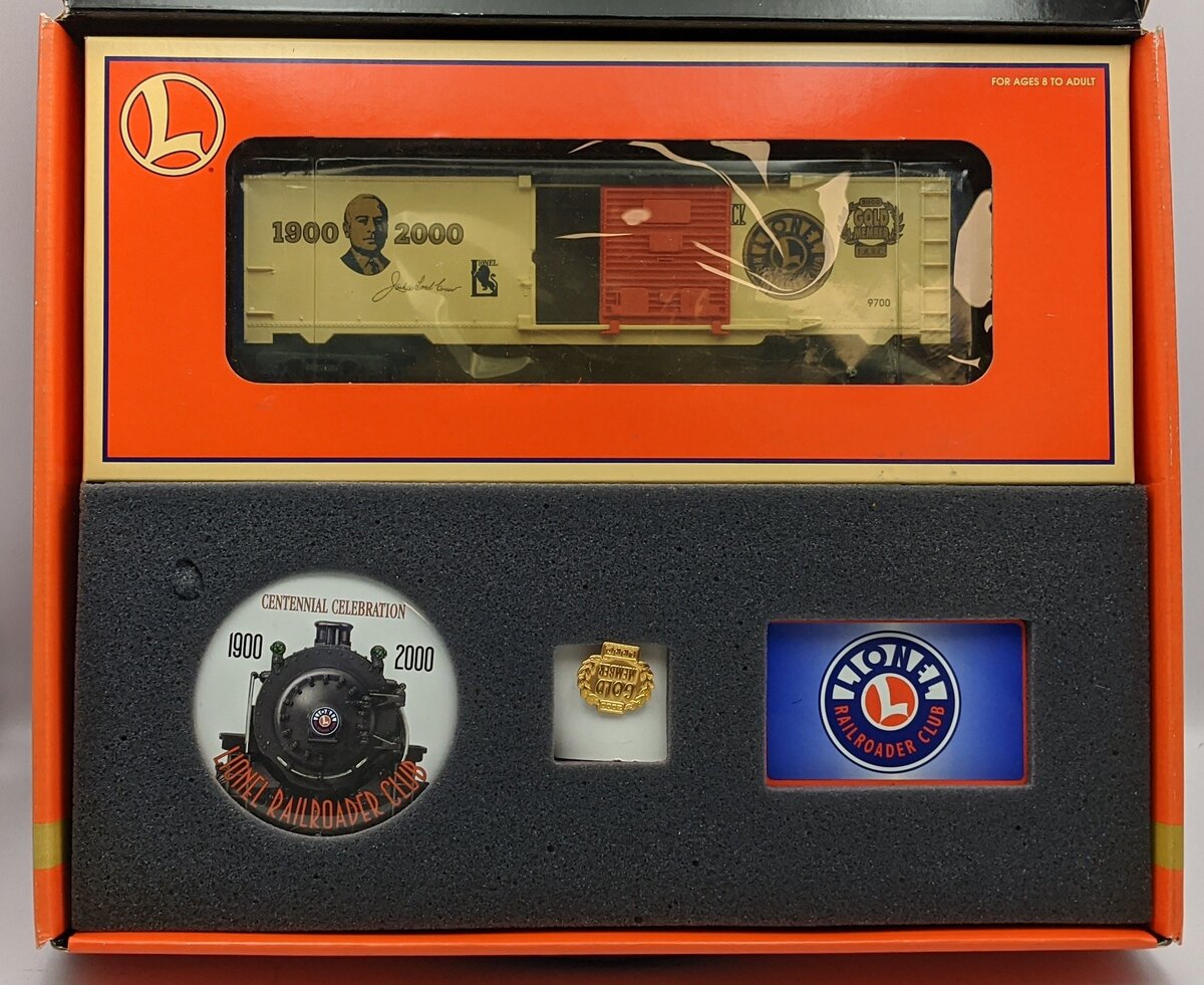 Lionel 6-19991 O Gauge 2000 Lionel Railroader Club Gold Member Box Set NIB