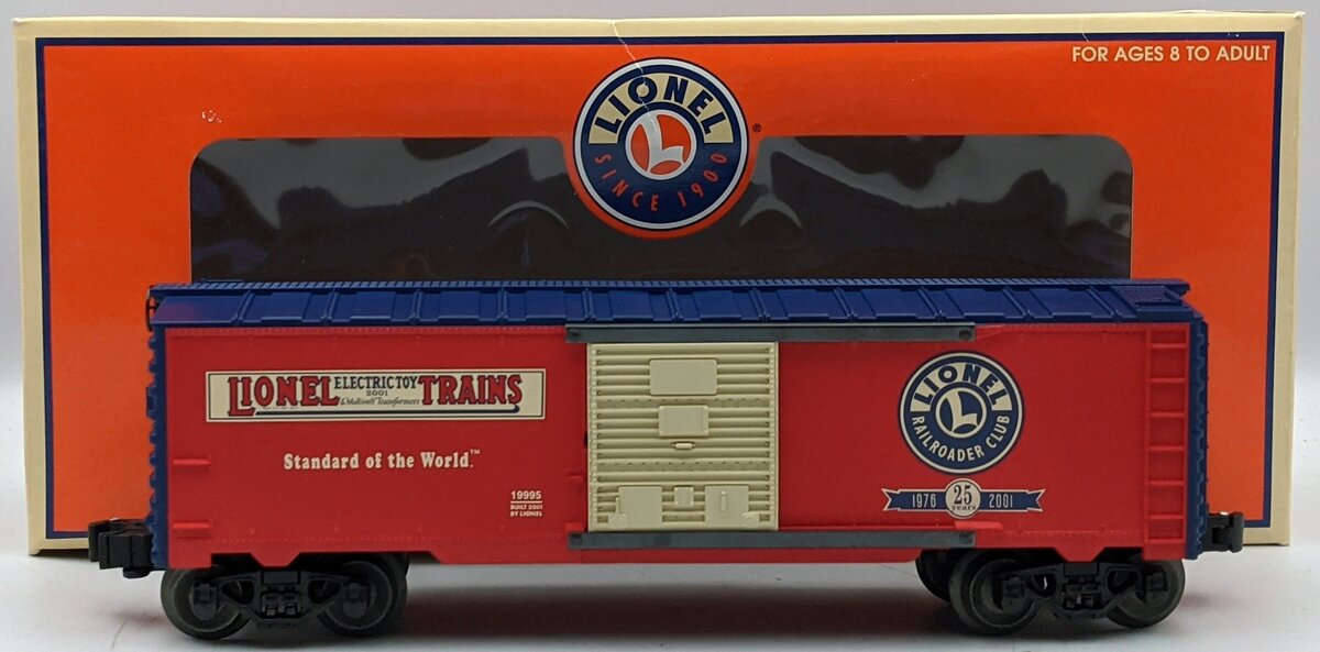 Lionel 6-19995 O Gauge LRRC 25th Anniversary Lionel Boxcar MT/Box