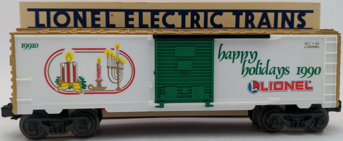 Lionel 6-19910 O Gauge 1990 Seasons Greetings Box Car LN/Box