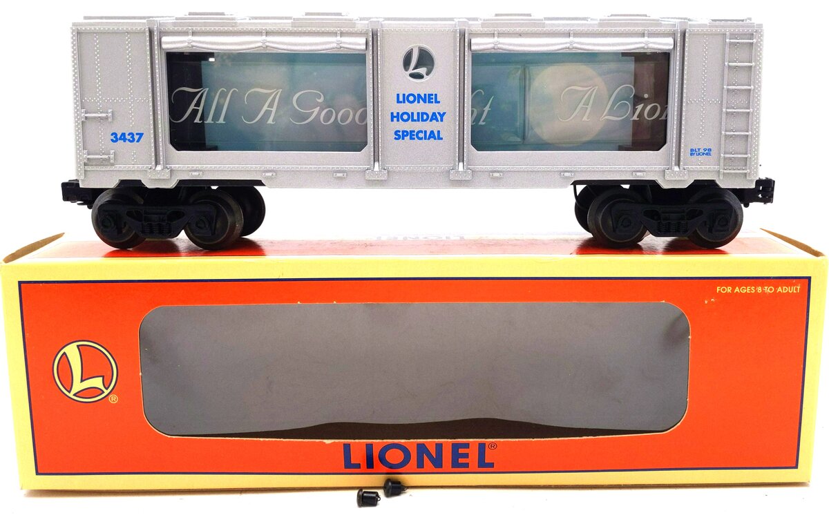 Lionel 6-19855 O Christmas Operating Aquarium Car EX/Box