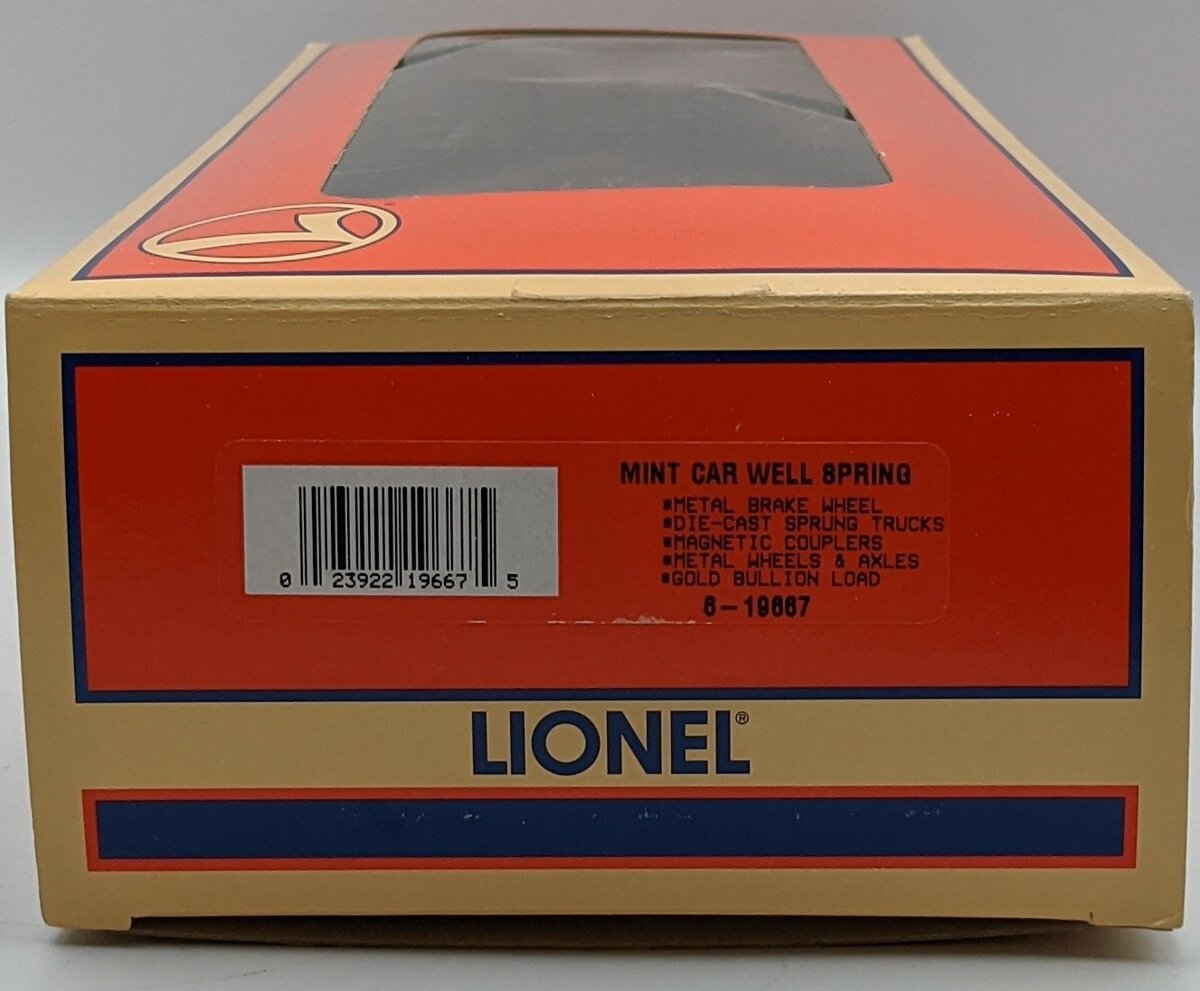 Lionel 6-19667 O Gauge Well Spring Mint Car MT/Box