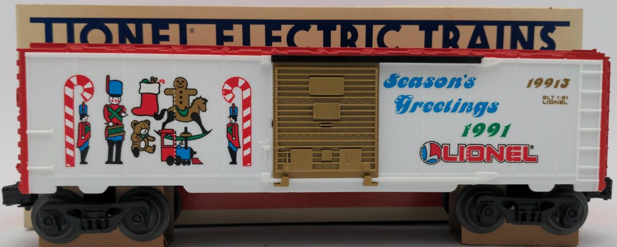 Lionel 6-19913 O Gauge Christmas 1991 Boxcar LN/Box