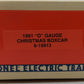Lionel 6-19913 O Gauge Christmas 1991 Boxcar LN/Box