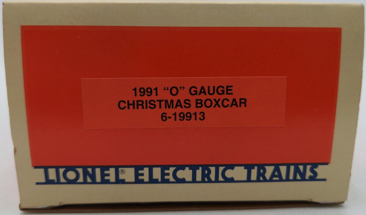 Lionel 6-19913 O Gauge Christmas 1991 Boxcar LN/Box