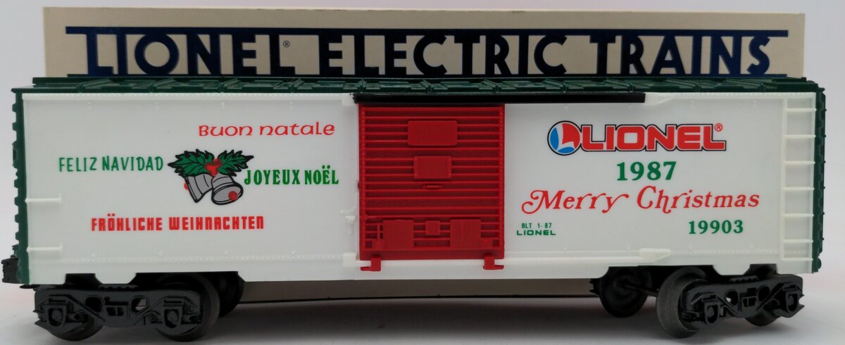 Lionel 6-19903 O Gauge Lionel Christmas Boxcar #1987 EX/Box