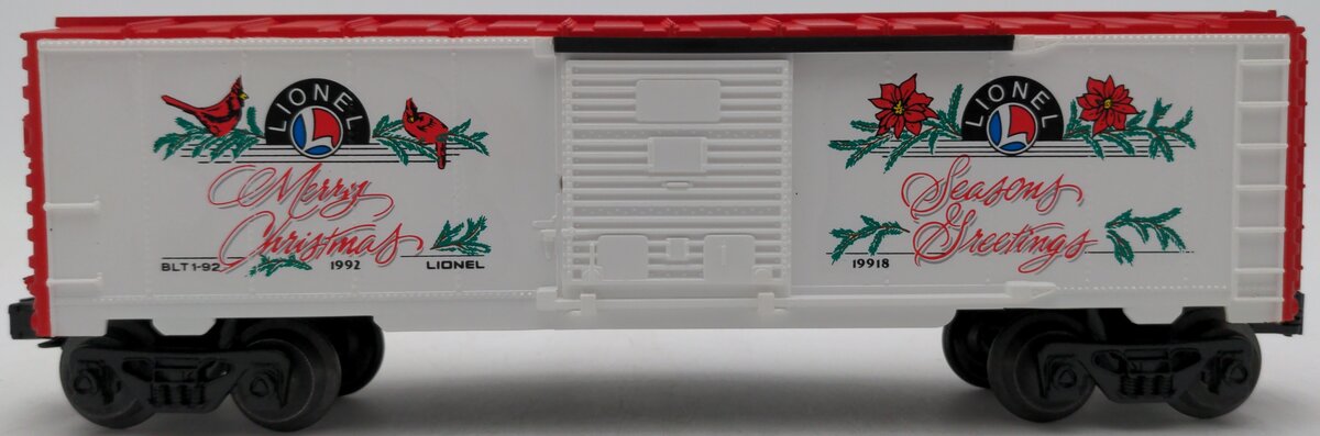 Lionel 6-19918 O Gauge 1992 Christmas Boxcar EX