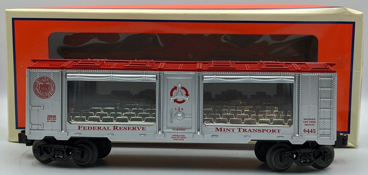 Lionel 6-29648 O Gauge Kansas City Federal Reserve Mint Car #6445 NIB