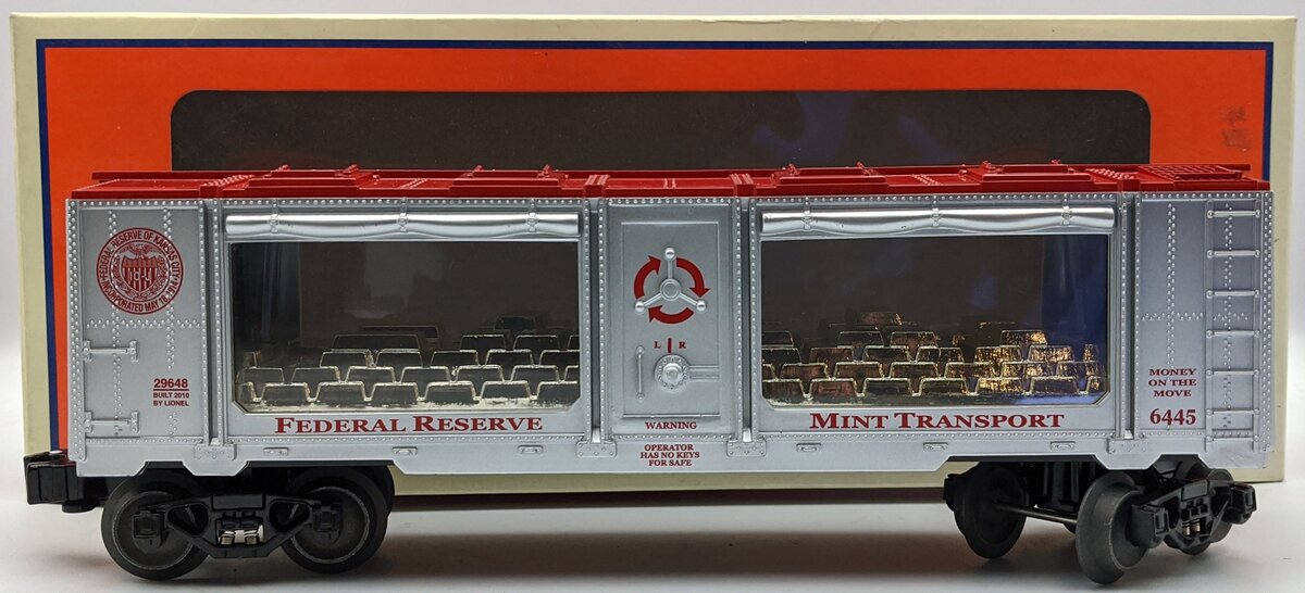 Lionel 6-29648 O Gauge Kansas City Federal Reserve Mint Car #6445 MT/Box