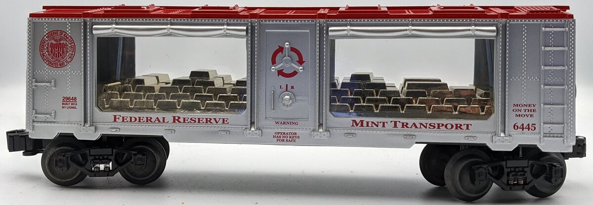 Lionel 6-29648 O Gauge Kansas City Federal Reserve Mint Car #6445 MT/Box