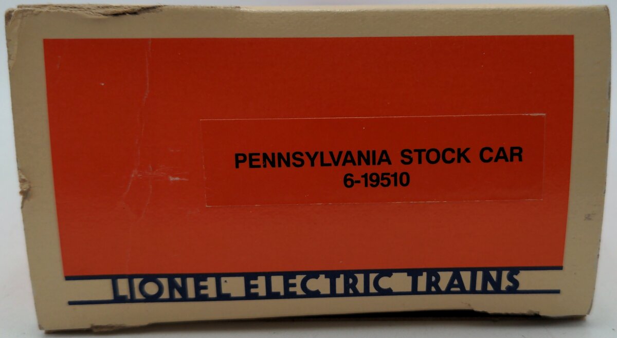 Lionel 6-19510 O Gauge Pennsylvania Railroad Stock Car #19510 EX/Box
