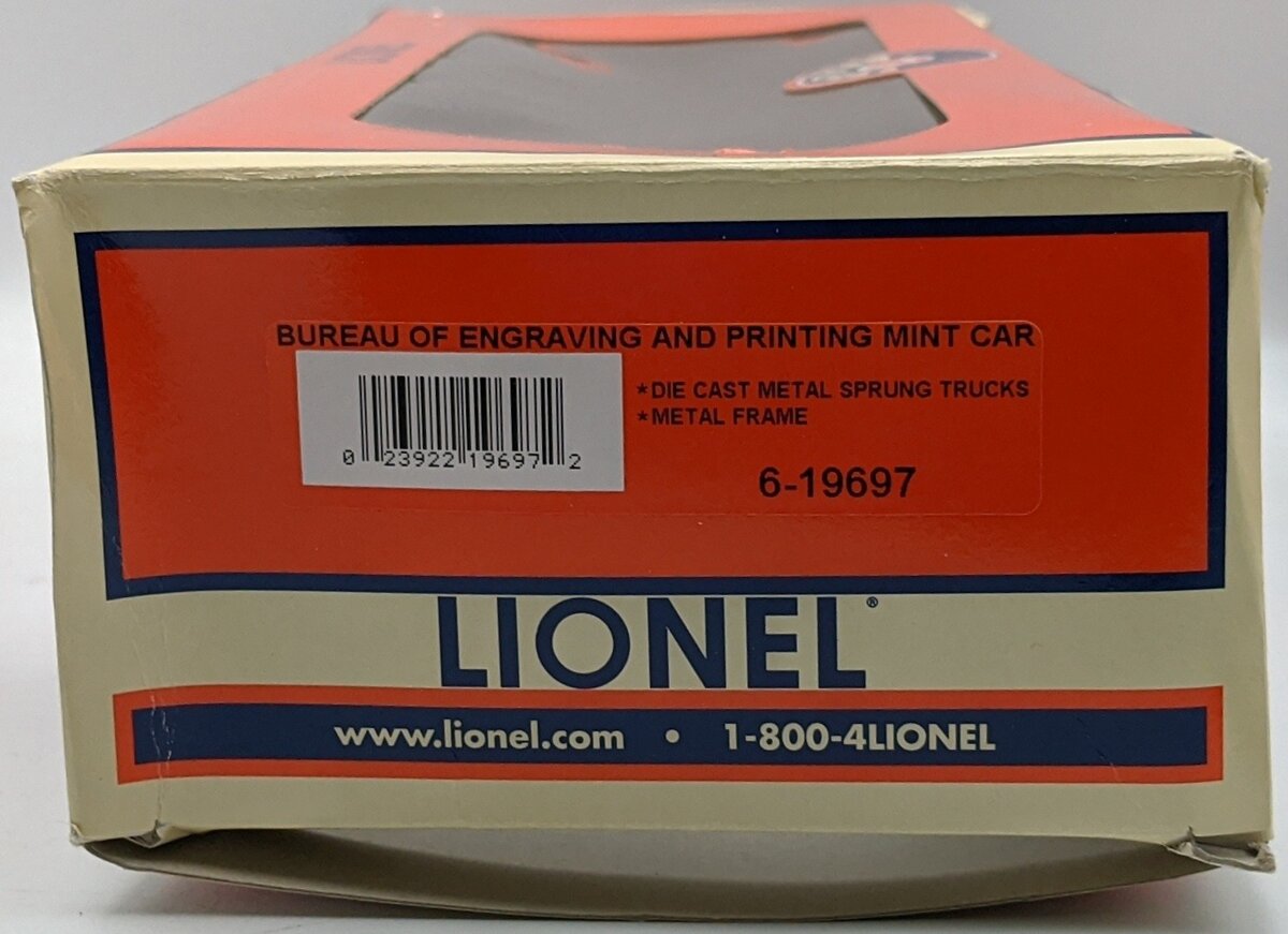 Lionel 6-19697 O Gauge Bureau of Engraving & Printing Mint Car MT/Box