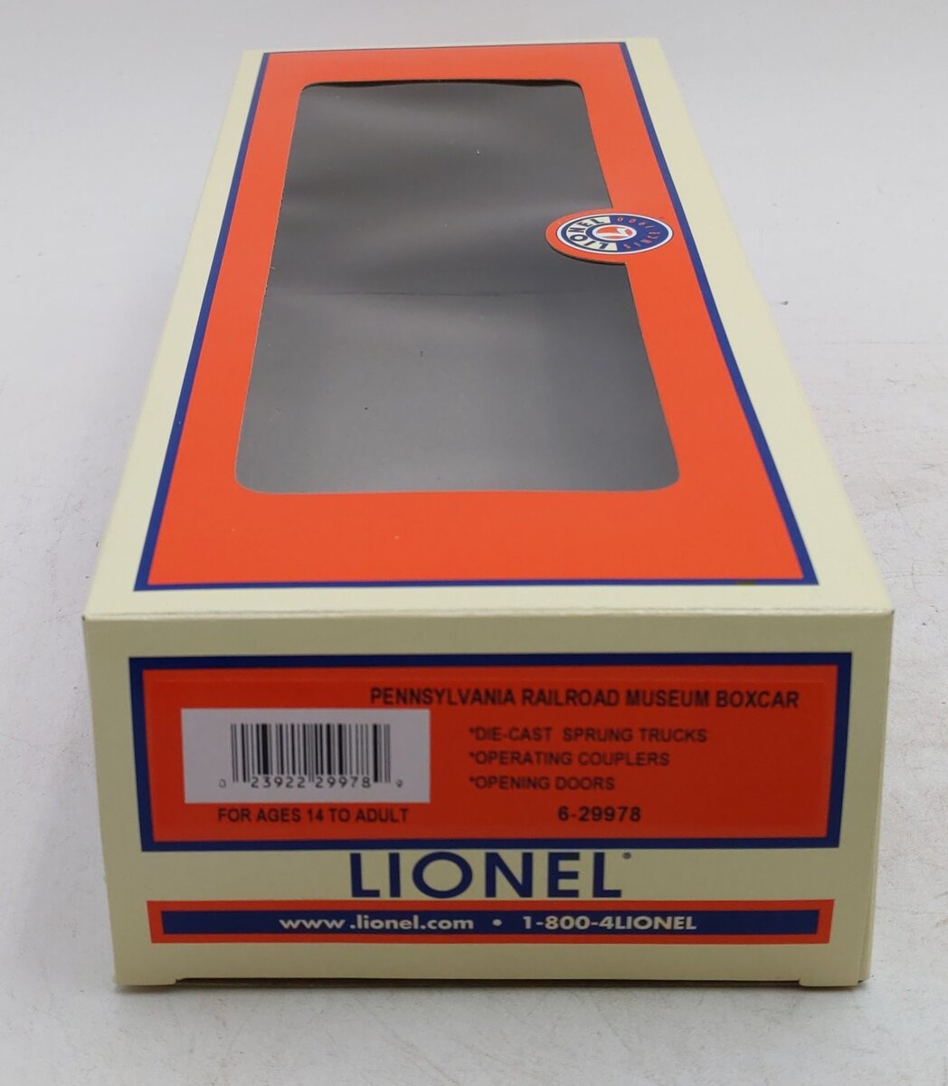 Lionel 6-29978 O Railroad Museum of Pennsylvania Boxcar LN/Box