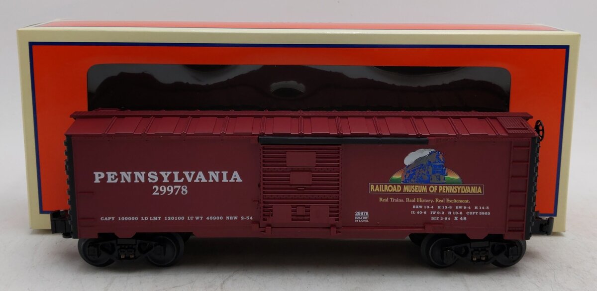 Lionel 6-29978 O Railroad Museum of Pennsylvania Boxcar LN/Box
