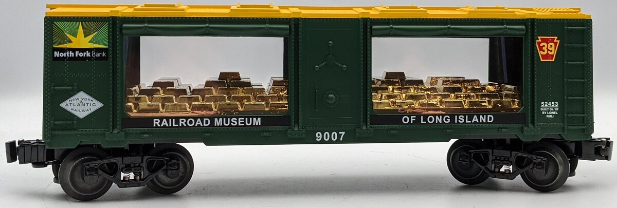 Lionel 6-52453 O Gauge Railroad Museum of Long Island North Fork Bank Car #9007 MT/Box