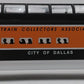 Lionel 6-52085 O Gauge 1996 TCA "City of Dallas" Dallas Full Vista Dome Car EX/Box