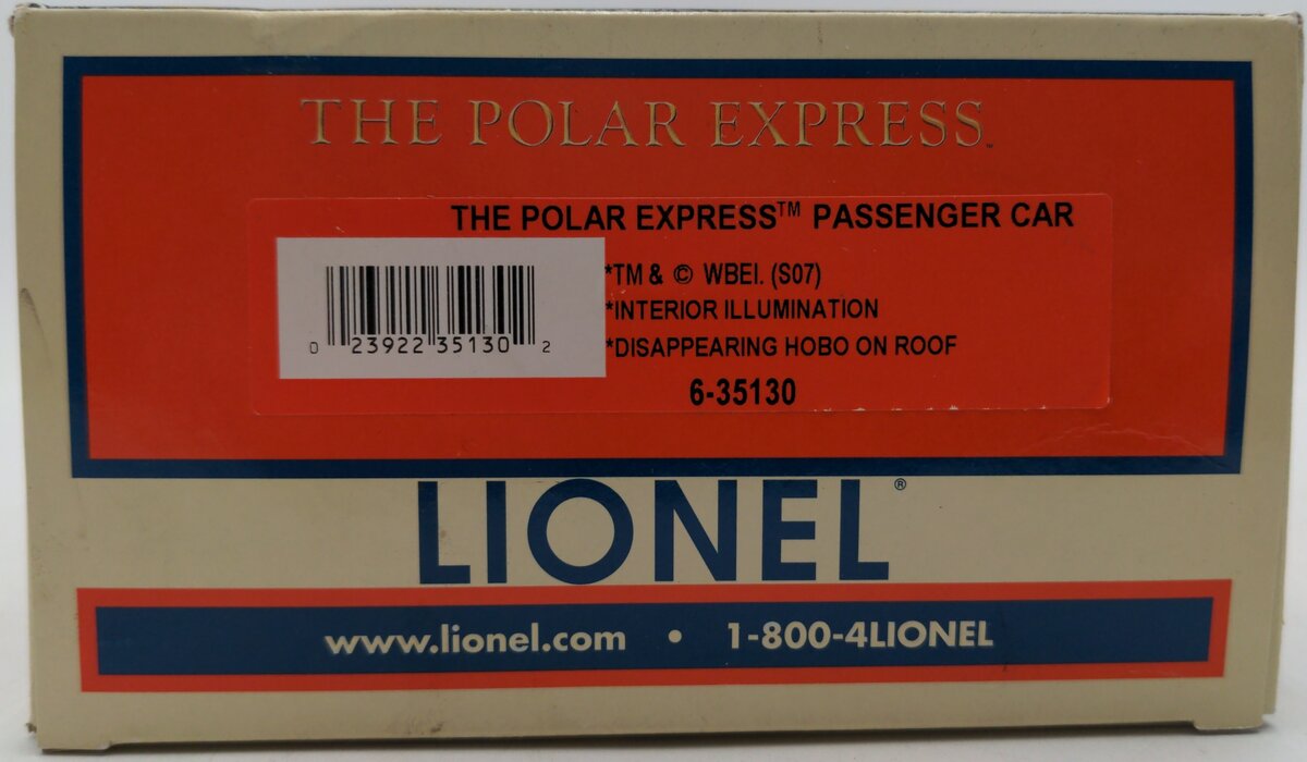 Lionel 6-35130 O Gauge The Polar Express Disappearing Hobo Car EX/Box