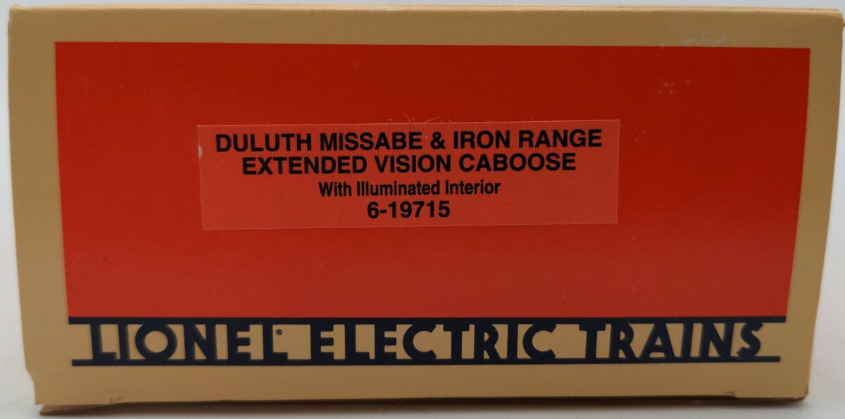 Lionel 6-19715 O Gauge Duluth Missabe & Iron Range Extended Vision Caboose #217 EX/Box