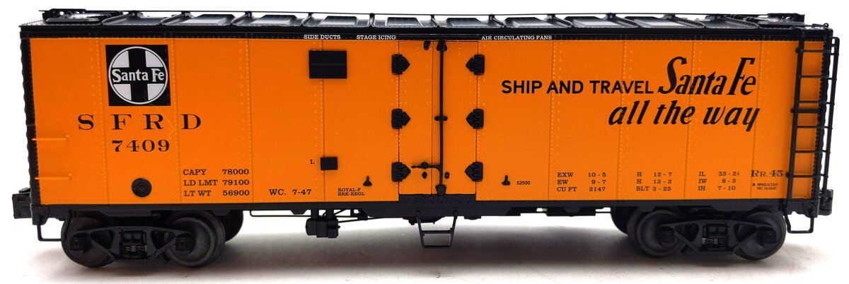 Lionel 6-52500 O Gauge ATSF Grand Canyon Reefer 2009 TCA Convention Car #7409 LN/Box