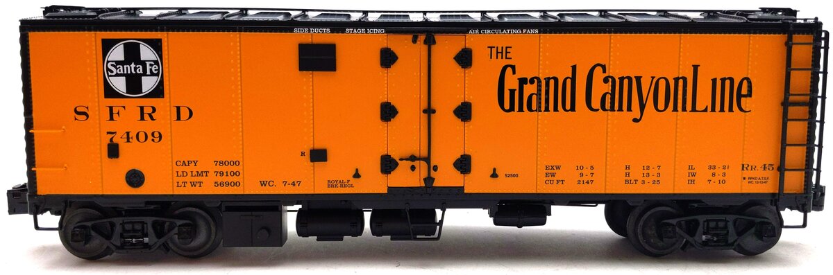 Lionel 6-52500 O Gauge ATSF Grand Canyon Reefer 2009 TCA Convention Car #7409 LN/Box