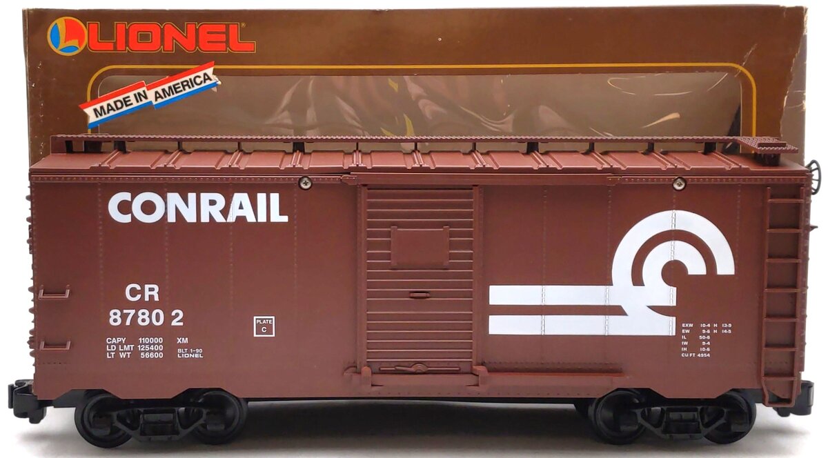 Lionel 8-87802 G Scale Conrail Boxcar w/E.T.D. NIB