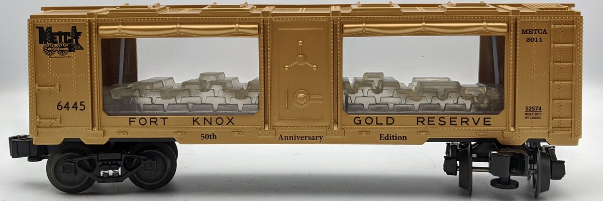 Lionel 6-52574 O Gauge METCA 50th Anniversary Fort Knox Mint Car #6445 MT/Box