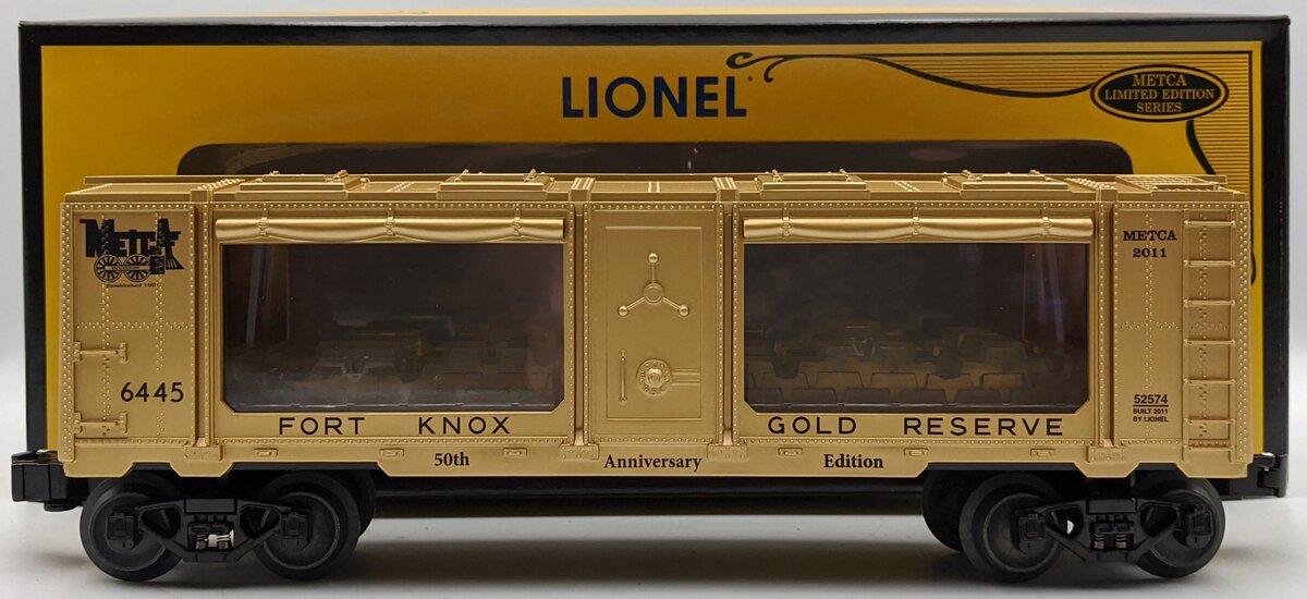 Lionel 6-52574 O Gauge METCA 50th Anniversary Fort Knox Mint Car #6445 MT/Box