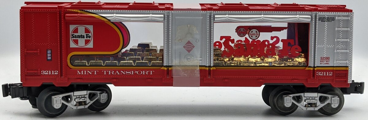 Lionel 6-52590 O Gauge LOTS 2011 Santa Fe War Bonnet Mint Car #32112 MT/Box