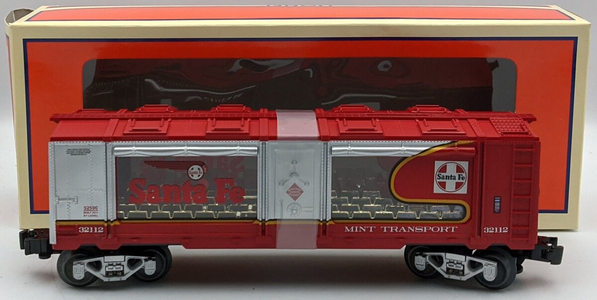 Lionel 6-52590 O Gauge LOTS 2011 Santa Fe War Bonnet Mint Car #32112 MT/Box