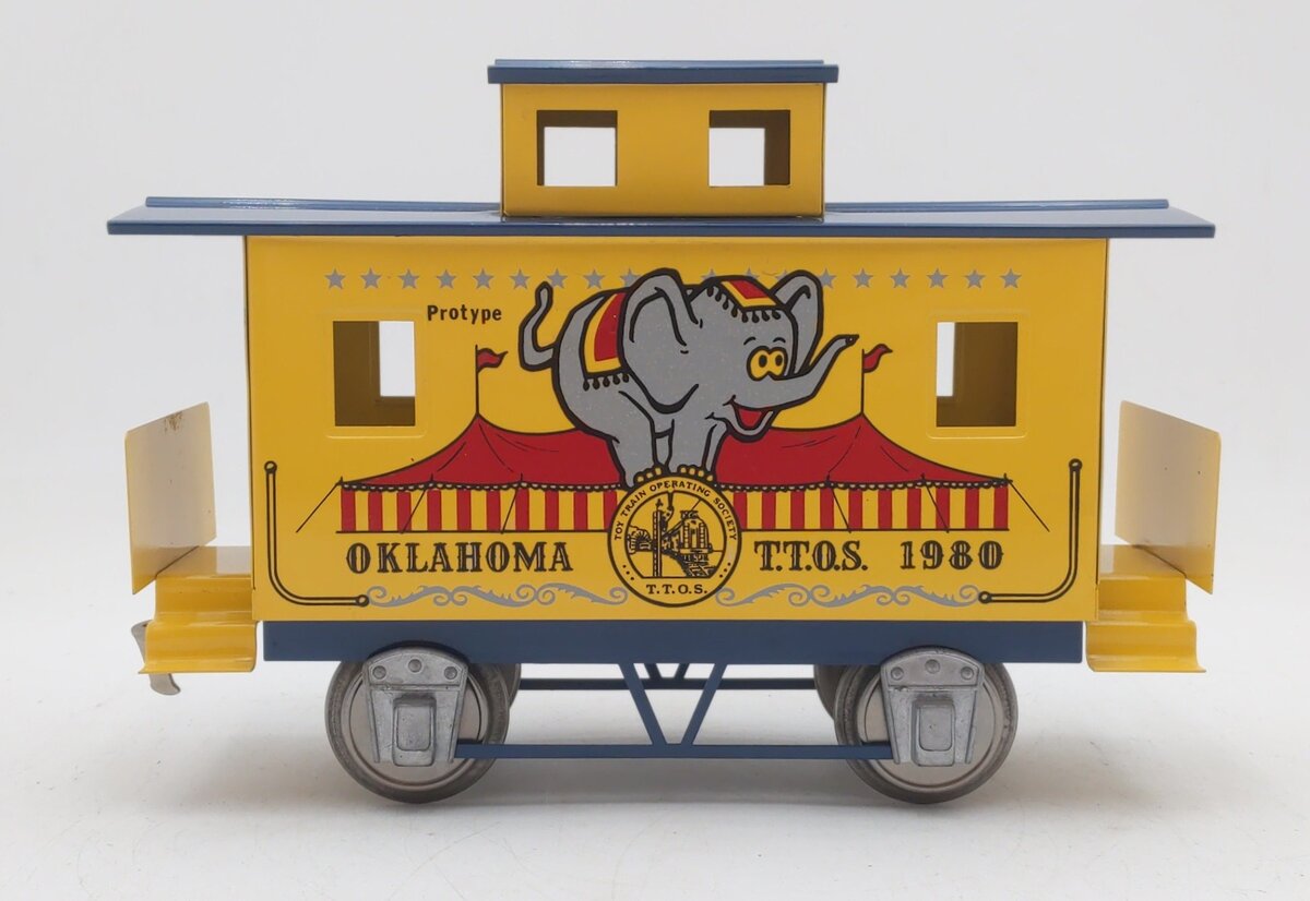 McCoy Standard Gauge TTOS 1980 Oklahoma Circus Caboose EX