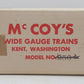 McCoy 1000-80 Standard Gauge TCA 1980 National Convention Coal Car VG/Box
