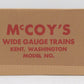McCoy Standard Gauge Undecorated 2 Dome Tank Car VG/Box