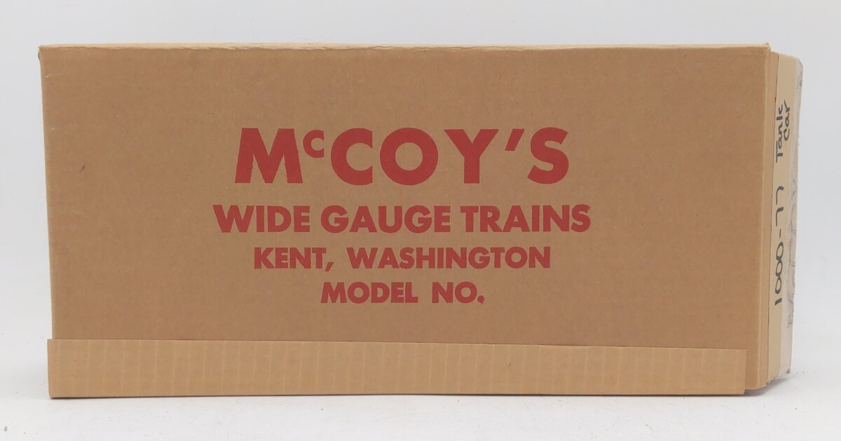 McCoy Standard Gauge Undecorated 2 Dome Tank Car VG/Box