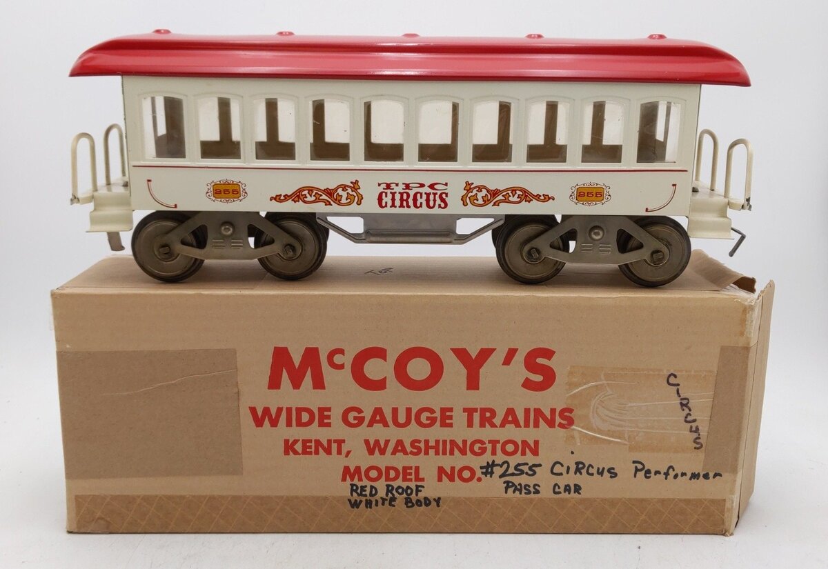 McCoy 255P Standard Gauge Circus Performer Car EX/Box