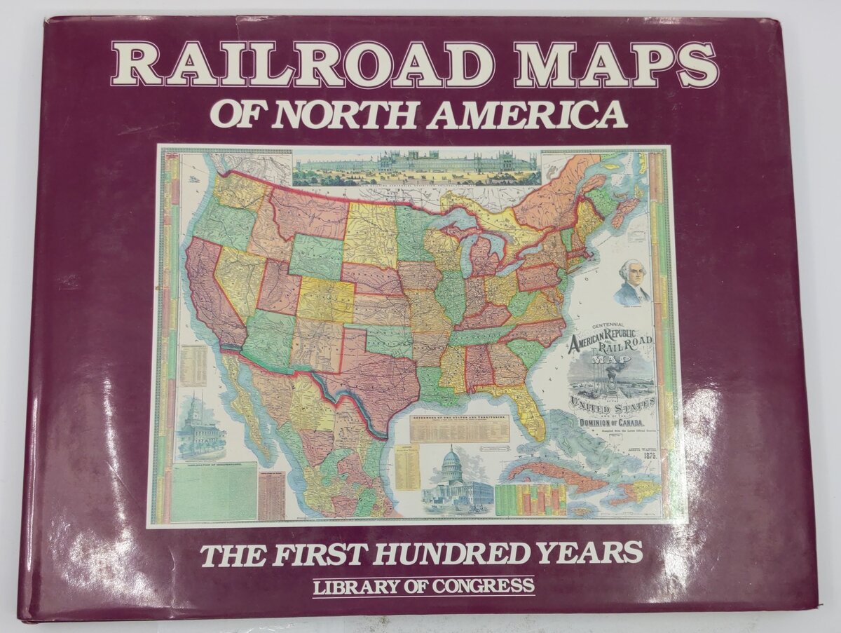 Railroad Maps of North America Hardcover Book  By Andrew M. Modelski VG