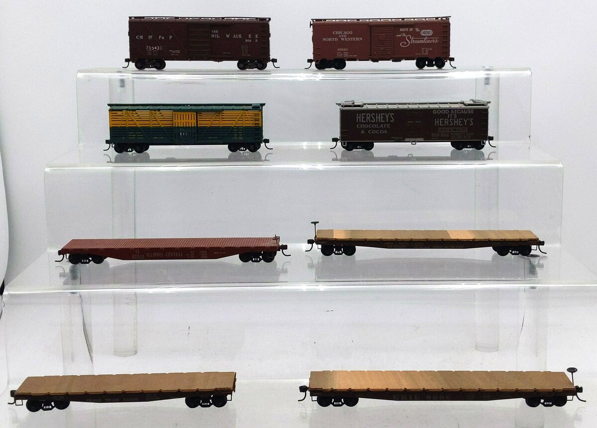 HO Scale Assorted Custom Freight Cars [8] VG