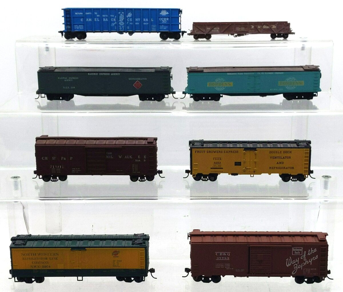 HO Scale Assorted Freight Cars [8] VG