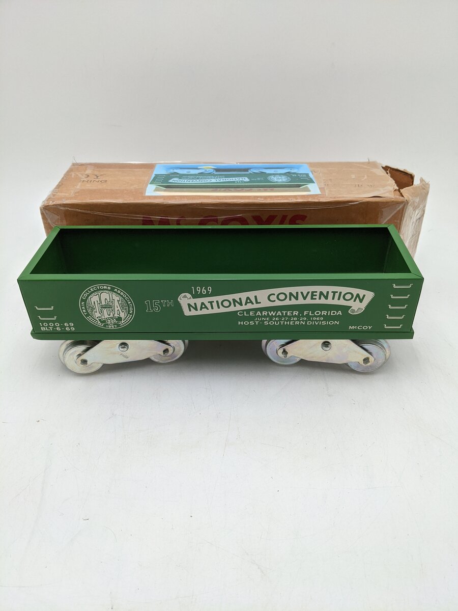 McCoy 1000-69 Standard Gauge TCA 1969 15th National Convention Gondola EX/Box