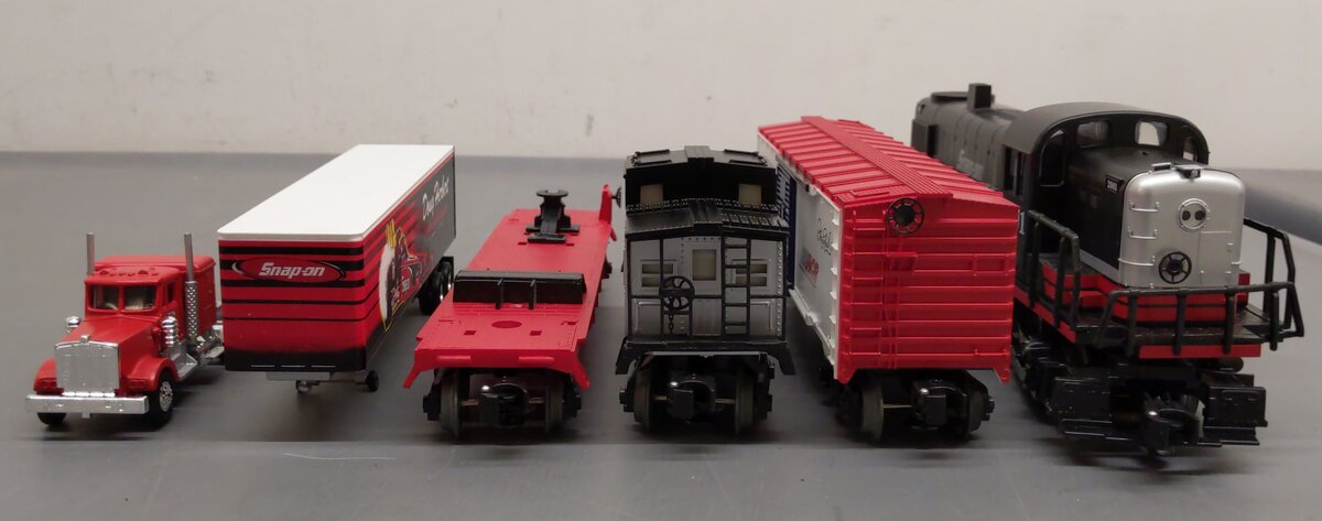 Lionel 6-31922 Snap-On Tool Racing O Gauge Diesel Train Set EX