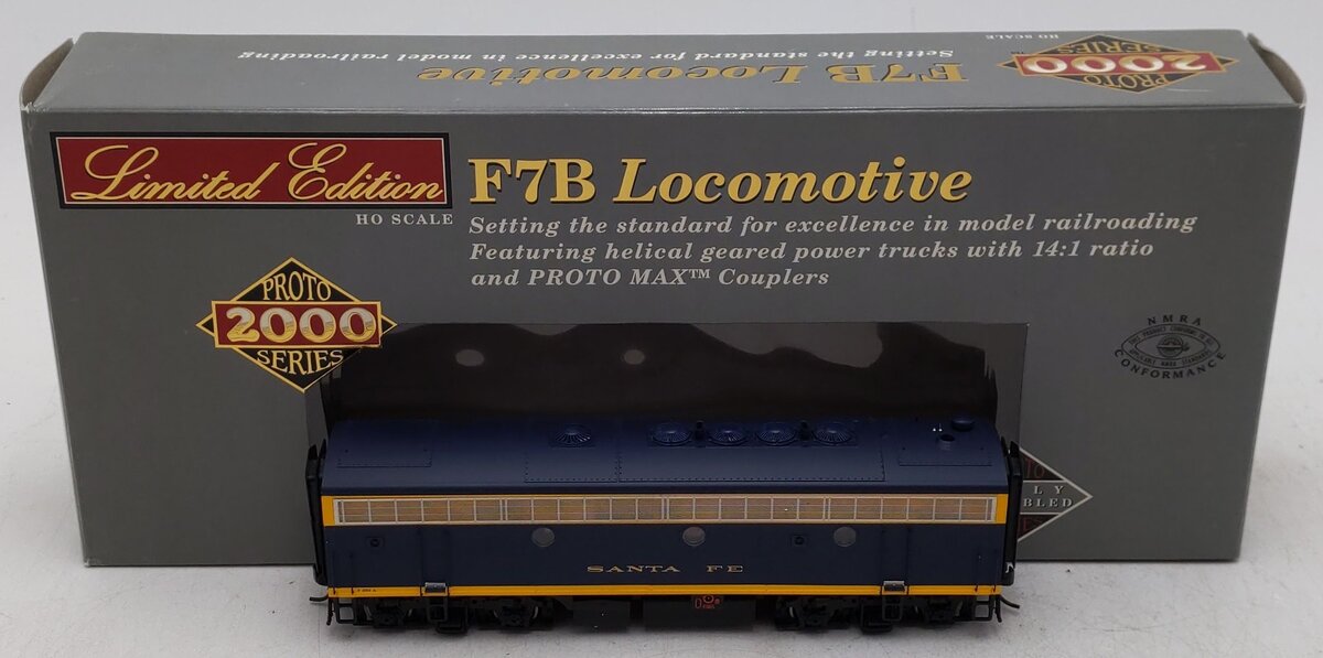 Proto 2000 920-40578 HO Scale Santa Fe Powered B Unit Diesel Locomotive #258A EX/Box