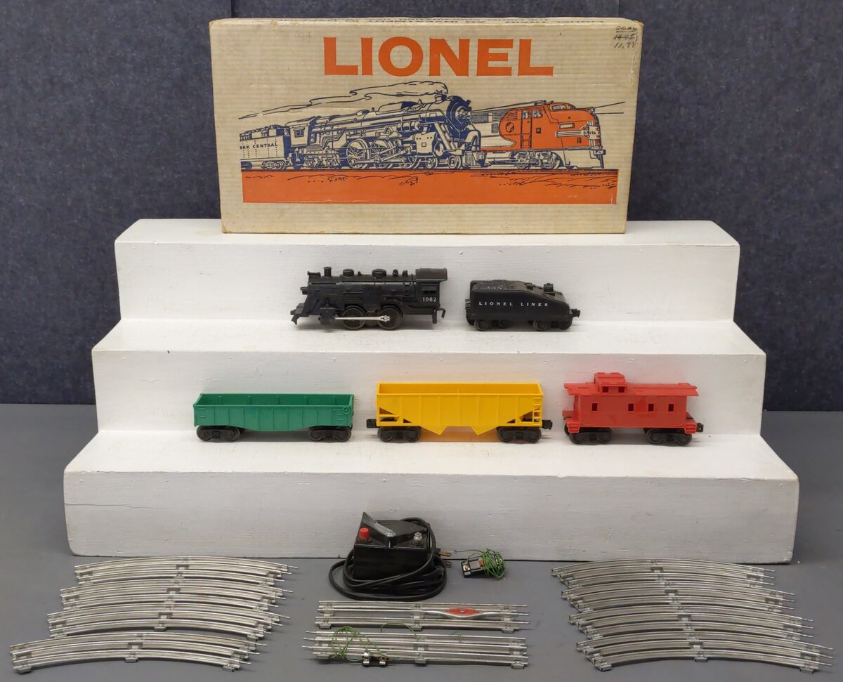 Lionel 11430 Vintage O 1062 Steam Freight Set with #1061T,6176,6142,6 VG/Box