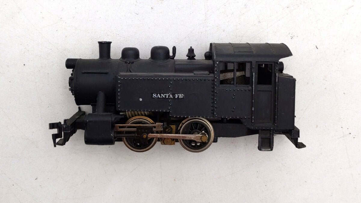 Mantua 213 HO Scale Atchison Topeka Santa Fe 0-4-0 Die Cast Switcher - Custom