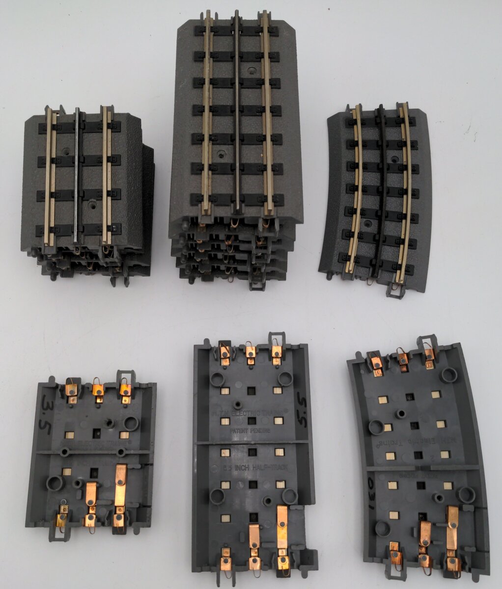 MTH O Gauge RealTrax Solid Rail Assortment: 40-1018, 40-1012, 40-1022 [14] EX