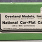 Overland OMI-3158 HO BRASS Renken's Milk & Cream National Car Flatcar w/2 Cont. VG/Box