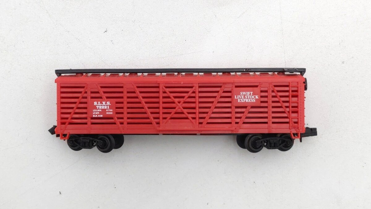 Life Like N Scale Swift Livestock Express Stock Car #72221 LN